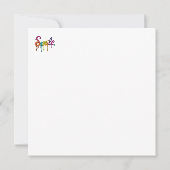 Invitación Sonrisa Feliz (Anverso)