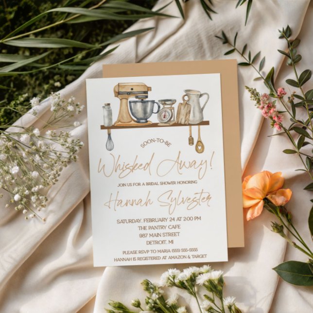 Invitación Soon-to-be Whisked Away! Kitchen Bridal Shower (Subido por el creador)