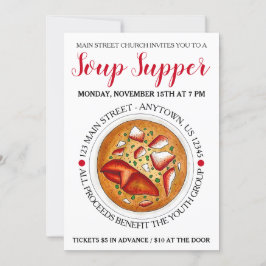 Invitación Sopa de Bisque de Lobster Festival de Comida Maine