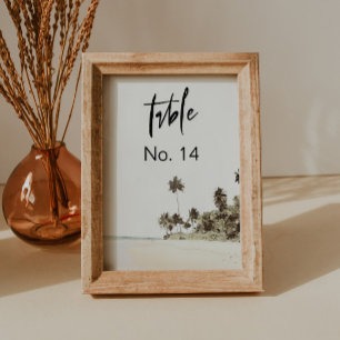 Invitación SOPHIA Número de tabla de palmas tropicales de I