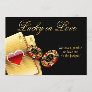 Invitación Sophie Casino Style Boda PEDIR NOMBRES EN CHIPS