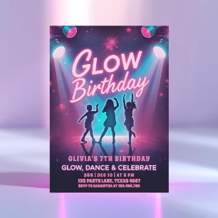Invitación Soplar, bailar y celebrar a los niños
