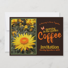 Invitación Sorbo Sonrisa y Celebración Café de la Mañana en e