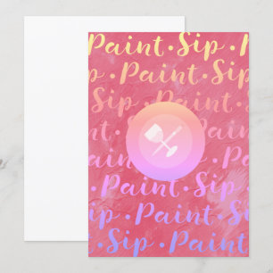 Invitación Sorbo y pintura