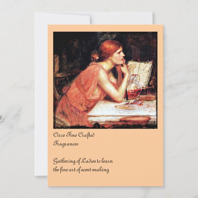 Invitación Sordera de circe y pociones (Anverso)