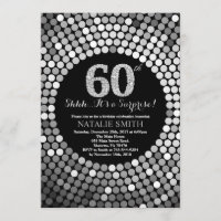 Sorprenda el 60.o negro del cumpleaños y el