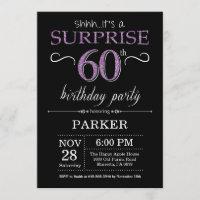 Sorprenda el 60.o negro y la púrpura de la