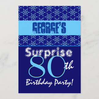Invitación SORPRENDA las estrellas azules W1431 del 80.o