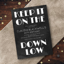 Invitación Sorprende diversión bajo cumpleaños