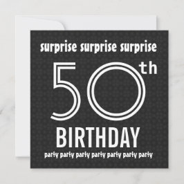 Invitación SORPRENDENTE 50 aniversario de la fiesta de cumple