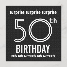 Invitación SORPRENDENTE 50 aniversario de la fiesta de cumple