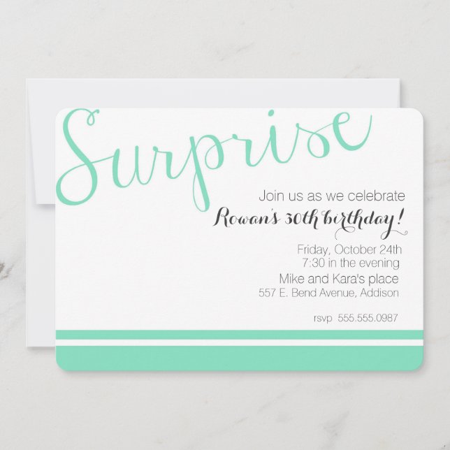 Invitación Sorpresa (Anverso)