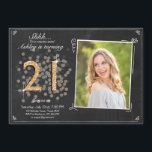 Invitación Sorpresa 21 cumpleaños invitar a la cosecha de Cha<br><div class="desc">(H) ¡Una manera perfecta de invitar a sus invitados a esta fiesta especial de cumpleaños! Para un fiesta de 21 años. Mira la colección para otras edades!</div>