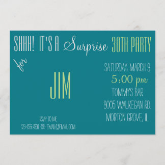 Invitación Sorpresa 30 cumpleaños