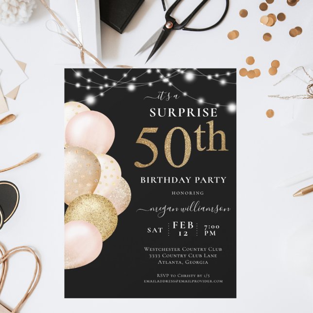 Invitación Sorpresa 50.º Balón Dorado Negro (Subido por el creador)