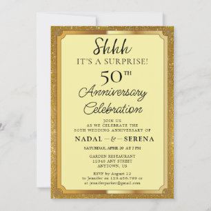 Invitación Sorpresa 50° aniversario Boda