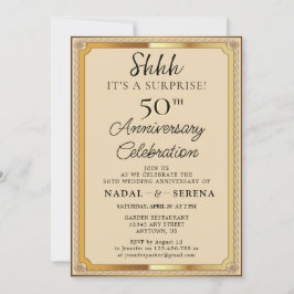 Invitación Sorpresa 50° aniversario Boda