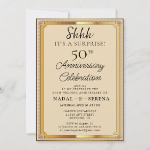 Invitación Sorpresa 50° aniversario Boda