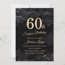 Invitación Sorpresa 60 cumpleaños para hombres