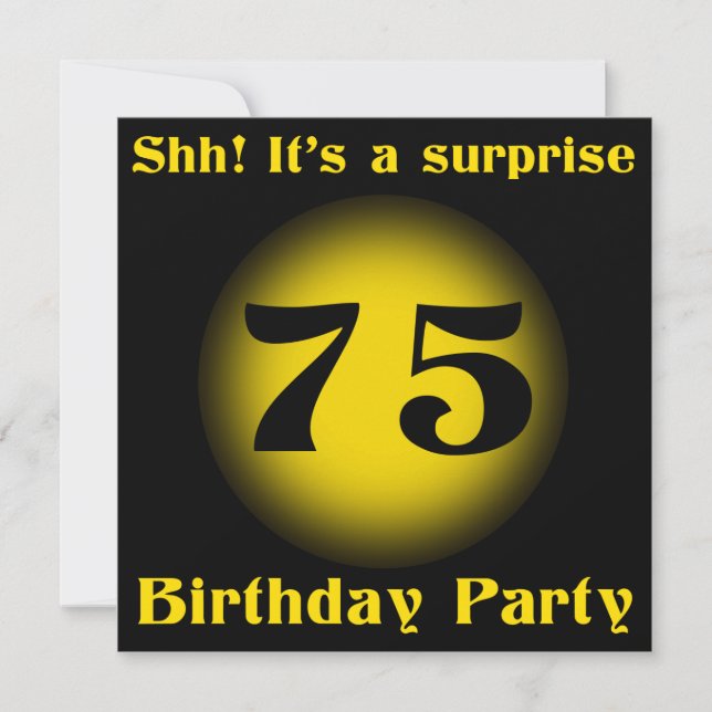 Invitación Sorpresa 75 cumpleaños invita (Anverso)