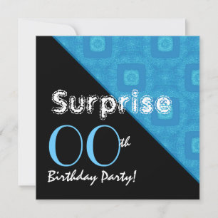 Invitación SORPRESA Cualquier Año Diamantes Azules G30