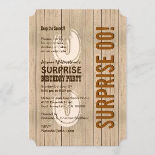 Invitación SORPRESA Cualquier Año Madera Dolorosa A06A