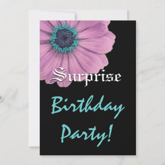 Invitación SORPRESA Cumpleaños Daisy Rosa Nombre personalizad