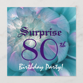 Invitación SORPRESA Dahlia W078 Azul y Púrpura Dahlia W078