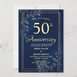 Invitación Sorpresa de Bodas de Oro número 50 Mari
