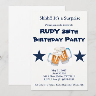 Invitación Sorpresa de cumpleaños