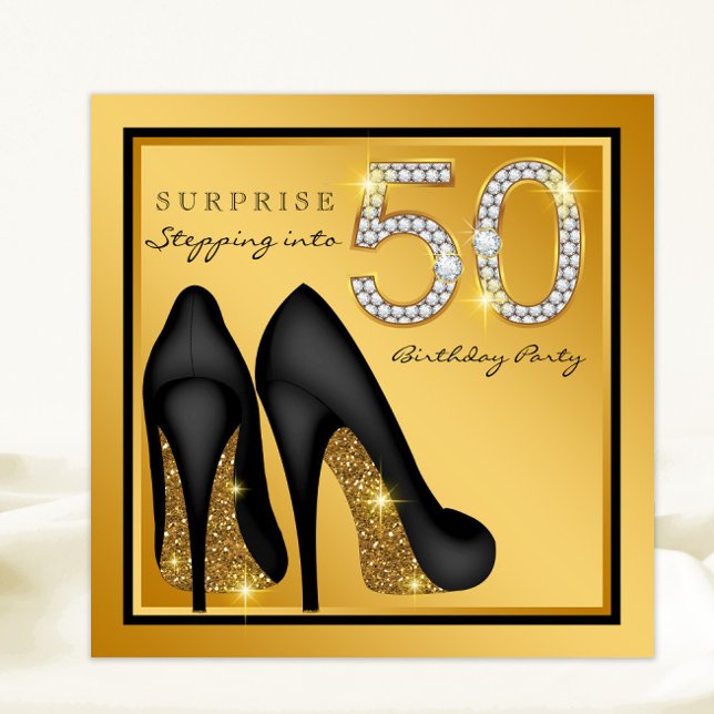 Invitación Sorpresa de cumpleaños 50 de mujer (Subido por el creador)