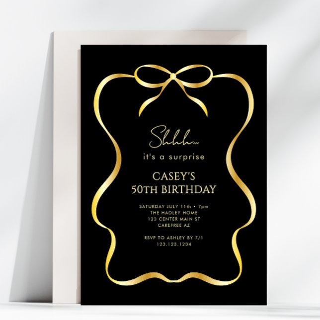 Invitación sorpresa de cumpleaños número 50 con la (Subido por el creador)