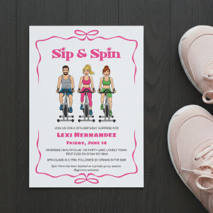 Invitación Sorpresa de Fitness por el 25º Cumpleaños de Sip &