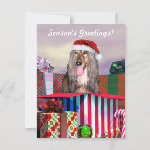 Invitación Sorpresa de los Navidades de hebilla afganos