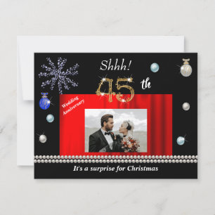 Invitación Sorpresa de Navidad para el 45 Aniversario, guarda