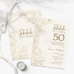 Invitación Sorpresa de Oro 50 Aniversario