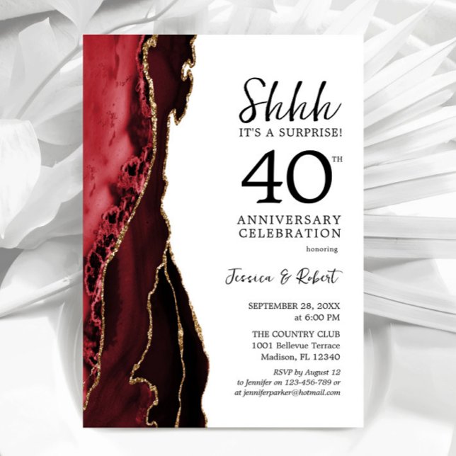Invitación Sorpresa de Ruby Red 40 Aniversario (Subido por el creador)
