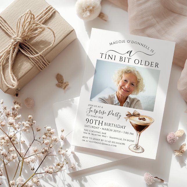 Invitación SORPRESA FIESTA A Tini bit mayor Martini 90 (Subido por el creador)