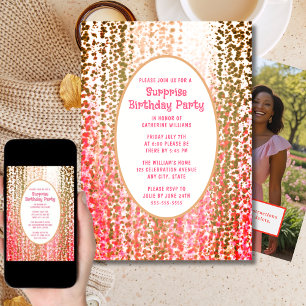 Invitación Sorpresa fiesta de cumpleaños invita a cualquier f