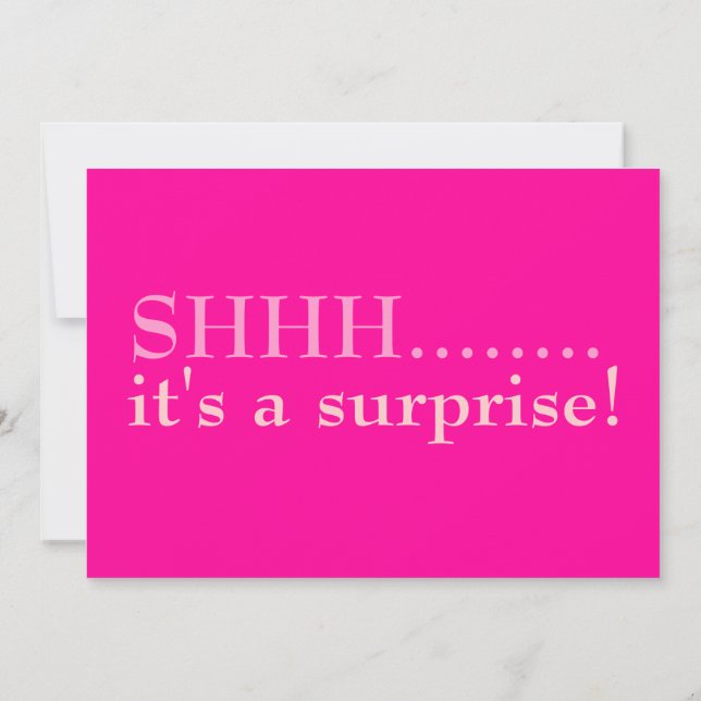 Invitación Sorpresa Hot Pink 60th Birthday Invitation (Reverso)