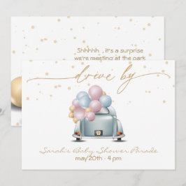 Invitación Sorpresa Impulso Por El Desfile De Baby Shower Gol