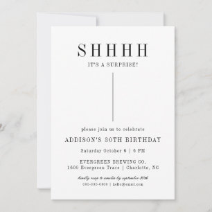invitación sorpresa moderna