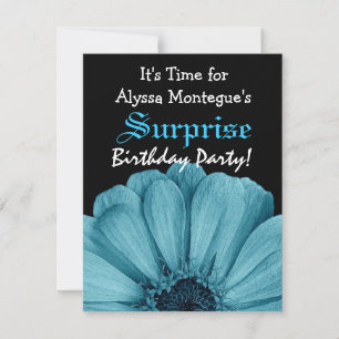 Invitación SORPRESA Nacimiento Azul Nombre personalizado S302