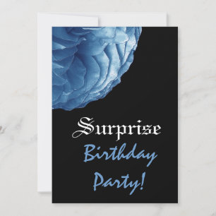 Invitación SORPRESA Nombre personalizado Rosa azul brillante 