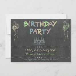 Invitación sorpresa para la fiesta de cumpleaños d