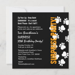 Invitación SORPRESA Personalizado Año de cumpleaños Impresion