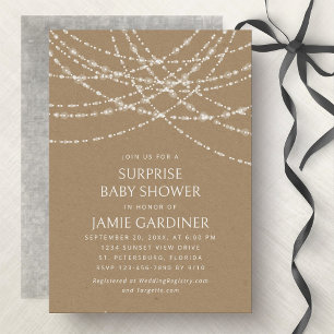 Invitación Sorpresa Sexo Neutral de Baby Shower