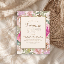 Invitación Sorpresa suave de la flor púrpura púrpura púrpura 