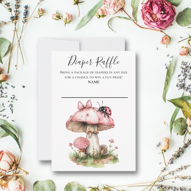 Invitación Sorteo de pañales para Baby Shower de Mariquita Ro (Subido por el creador)