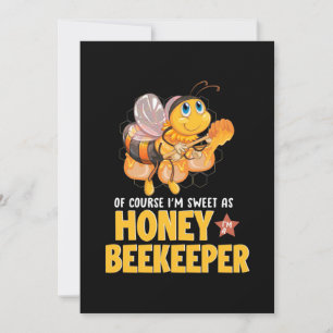 Invitación Soy dulce como apicultor de miel
